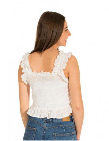 Frilly tank top blouse