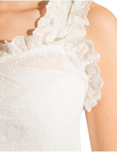 Frilly tank top blouse