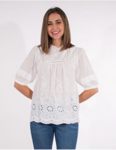 Embroidered shirt 100% cotton 2
