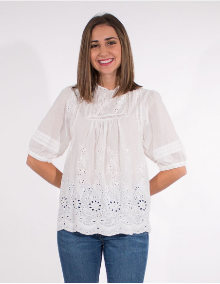 Embroidered shirt 100% cotton