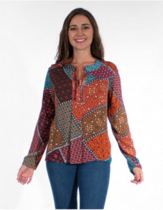 Nomad Style Colorful Blouse 2