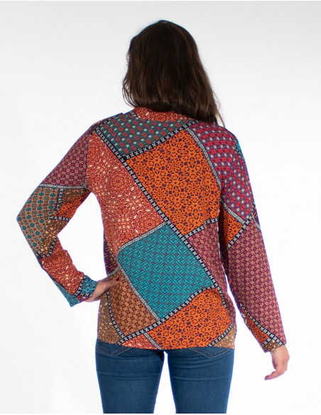 Nomad Style Colorful Blouse