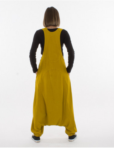 Lady cotton jumpsuit 3/4