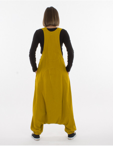 Lady cotton jumpsuit 3/4