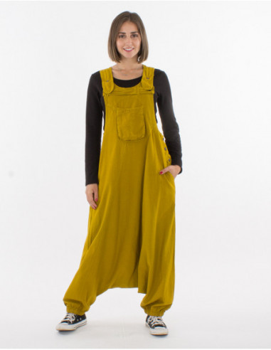 Combi sarouel femme ethnique moutarde