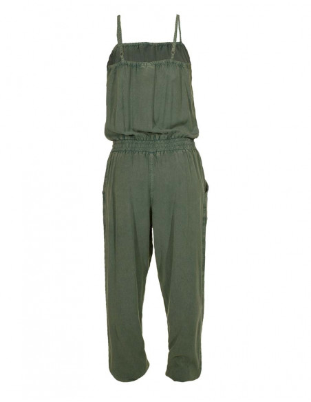 Combi longue stone washed kaki