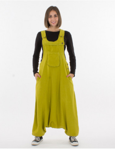 Combi sarouel femme ethnique coton anis