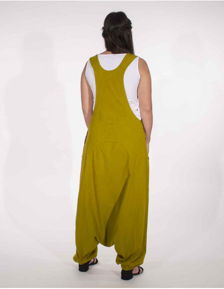 Combi sarouel ethnique coton anis