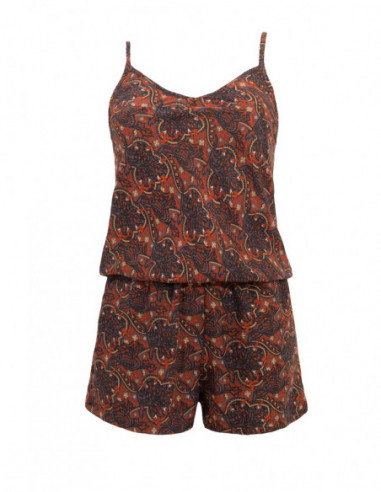 Combi short fluide et original noirs et orange