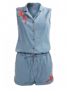 Jeans and embroidery playsuit 2