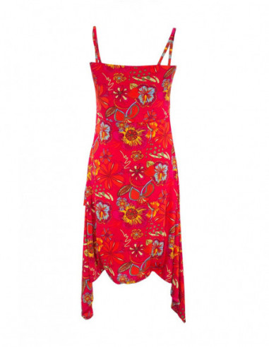 Tenue 9 en 1 robe asymétrique rouge originale