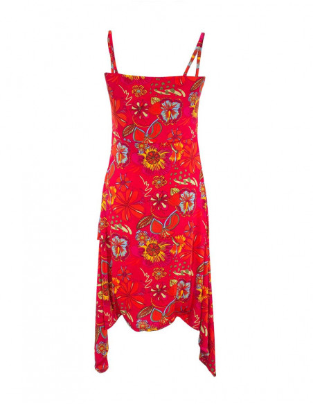 Tenue 9 en 1 robe asymétrique rouge originale