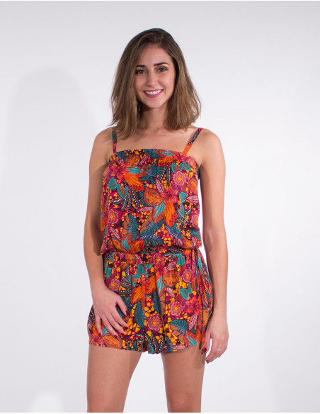 Combi shorts with thin straps