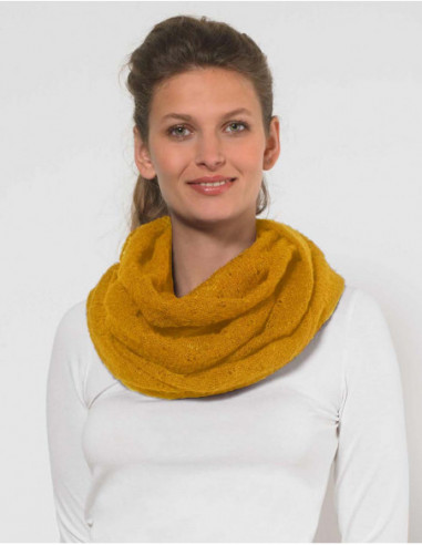 Snood uni femme maille