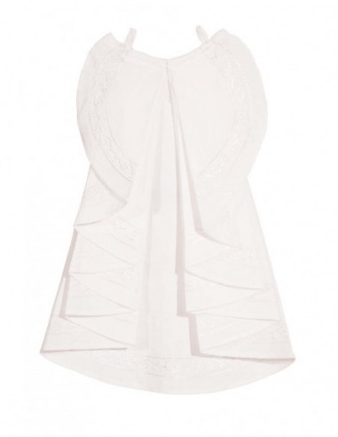 Jabot Coton Popeline Blanc