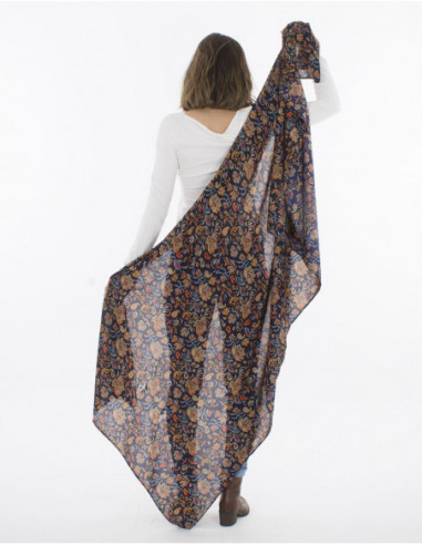 Foulard Polyester léger Imprime Nuit