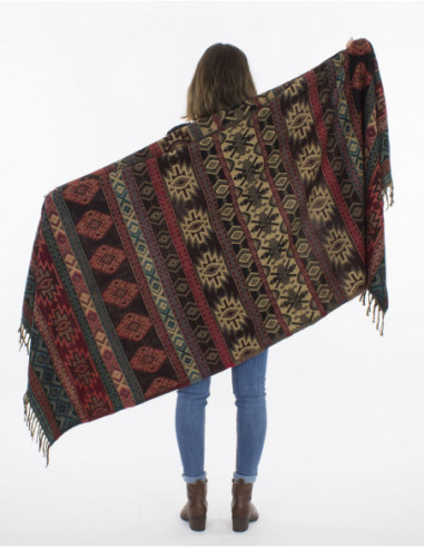 Châle Acrylique femme XXL Jacquart