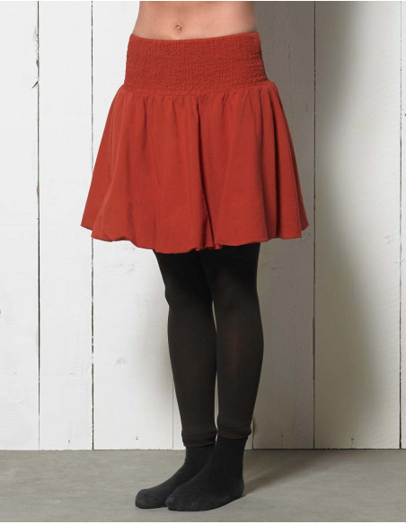 jupe courte femme forme boule ethnique