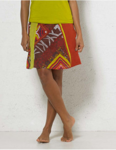 Printed cotton voile skirt...