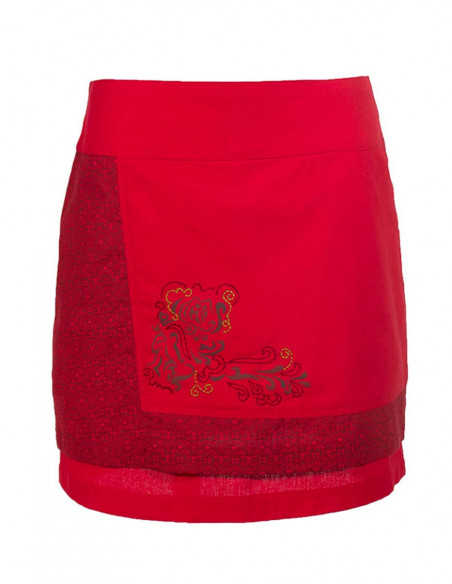 Jupe pur coton doublée