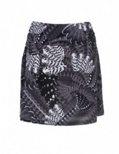 Knitted skirt with birds print 2