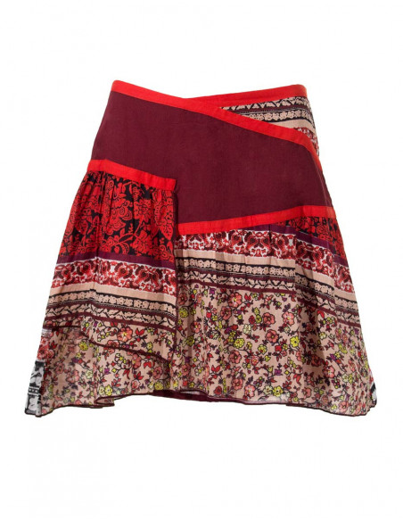 Cotton voile skirt lining and indi print