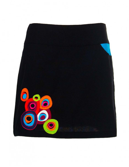 Cotton patch skirt