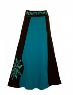 jupe longue bicolore imprimé celtique 2