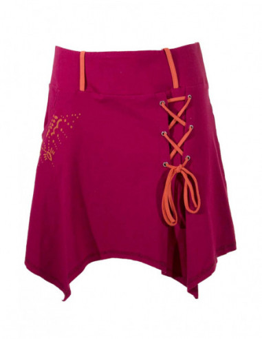 jupe femme framboise imprimée boho chic