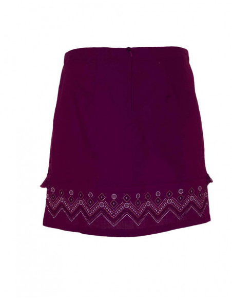 Cotton fringed skirt