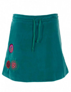 Jupe courte velours ras au toucher doux 2