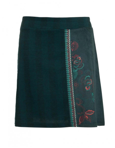 Colorful and vintage mid-length skirt