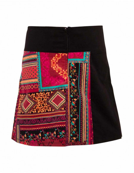 Colorful and baroque velvet skirt