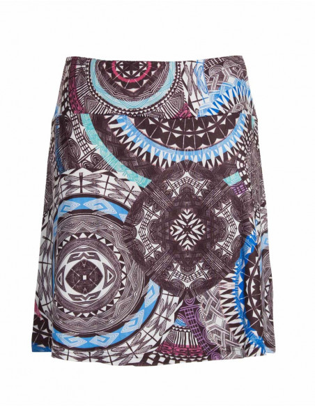 Colorful skirt with Polynesian circles