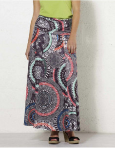 Maori style long ethnic skirt