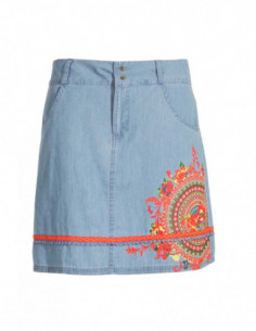 Denim skirt, light blue denim 2