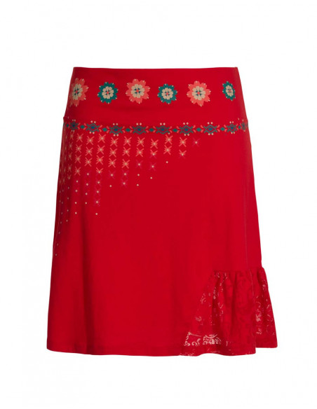 Graphic spring skirt