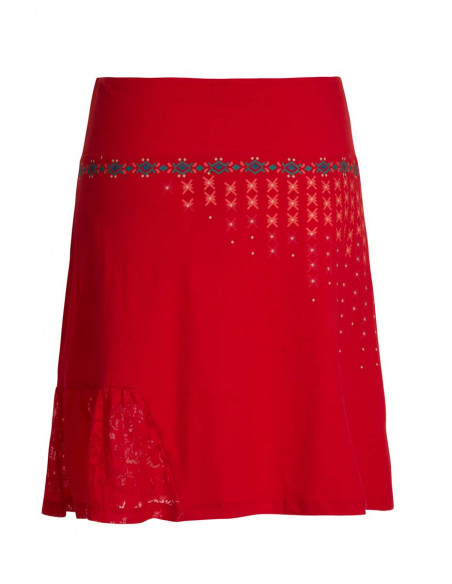 Graphic spring skirt