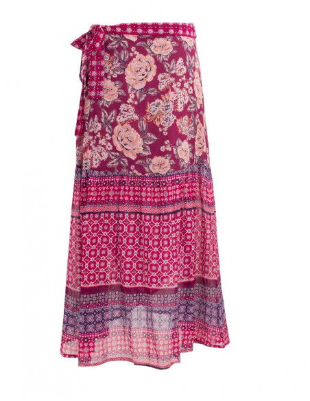 Long vintage wrap skirt