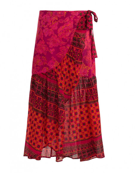 Long vintage wrap skirt