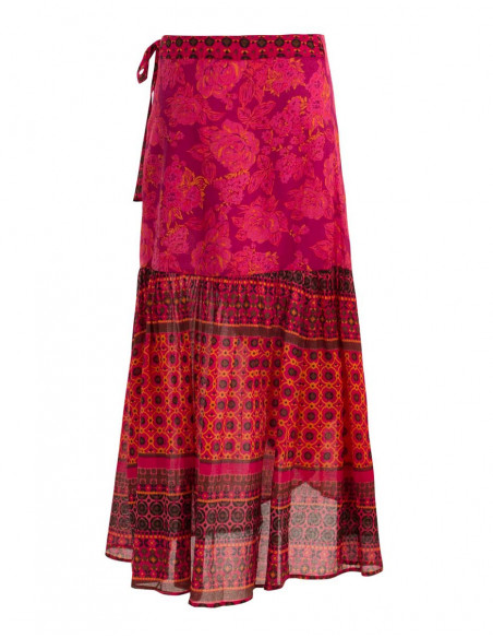 Long vintage wrap skirt