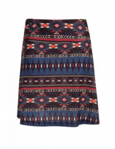 Aztec blue short skirt 2