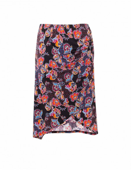 Stretch midi skirt