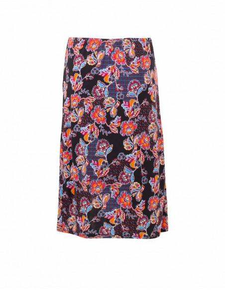 Stretch midi skirt