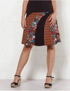 Jupe patchwork courte pour femme