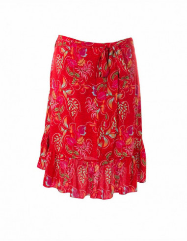 jupe mi longue rouge esprit bohème