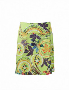 jupe courte imprimé mandala verte   2