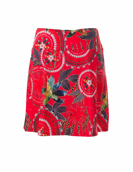Skirt with colourful Hawaiian motifs