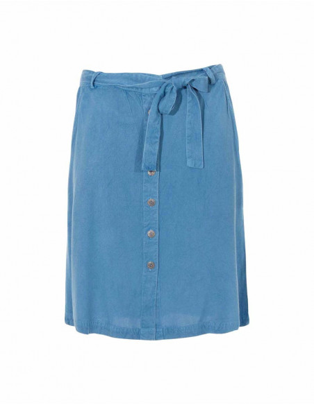 Vintage denim skirt with buttons