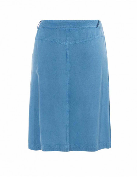 jupe femme viscose denim basique